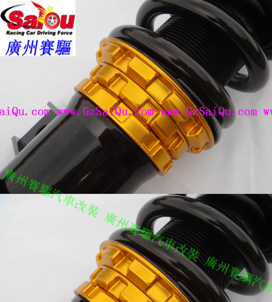 大眾邁騰臺灣原裝進口ISC絞牙避震 32段軟硬高低可調改裝避震